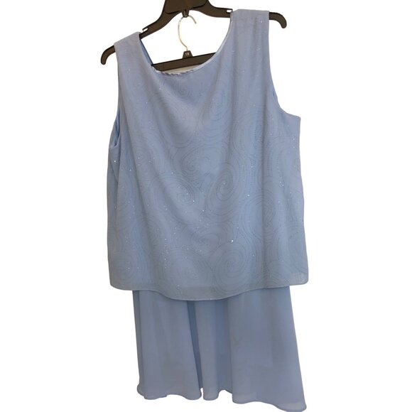 DANA Kay Light Blue 3 Piece Dressy Skirt Suit - Picture 8 of 16